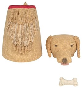 Béžový látkový detský kôš na hračky 40x30x55 cm Luna – Lorena Canals