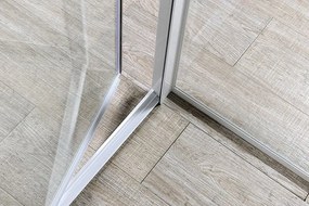 Aqualine Aqualine, AMICO sprchové dvere výklopné 1040-1220x1850mm, číre sklo, G100