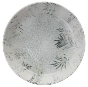 12-dielna jedálenská súprava, sivá, porcelán