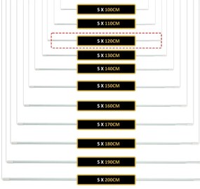 Erga Erga, stropný vešiak na sušenie bielizne 5x120 cm, biela, ERG-SEP-10SUSSUF5PP12