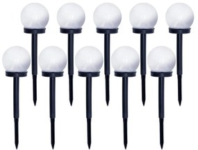 Kobi SADA 10x LED Solárna lampa LED/0,12W/1,2V 6500K IP44 čierna/biela KB0367