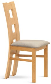 Stima jedálenská stolička VICTOR dub Vyberte odtieň ->: Dub, Vyberte látku ->: BOSS camel 4