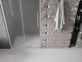 Mexen Velar, posuvné sprchové dvere do otvoru 100 cm, 8mm sklo námraza, brúsená oceľ, 871-100-000-31-97
