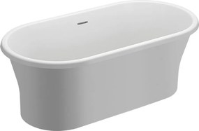 Polimat Akrylátová voľne stojaca vaňa Amona New 150x75 POLIMAT-Rozmery: 150x75, POLIMAT-Farba vane: Biela / grafit lesk