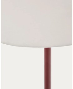 Stojacia lampa v terakotovej farbe s textilným tienidlom (výška 153 cm) Navat – Kave Home