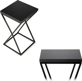 STOJAN NA KVETINÁČ LOFT6 40X24X24 CM ČIERNA