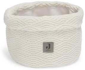 Košík pletený River Knit Cream White