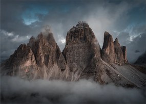 Obraz - Tri Zuby, Talianske Dolomity (70x50 cm)
