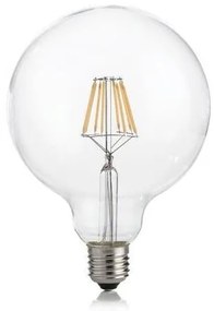 Ideal Lux 188959 Filament LED žiarovka E27, 8W, 810lm, 3000K, priehľadná, stmievateľná