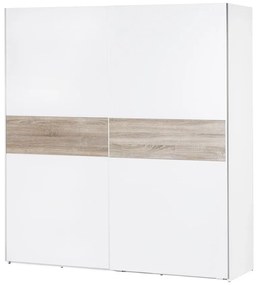 Šatníková skriňa Wenecja 01 183 cm biela/sub sonoma