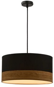 Luster na lanku PORTO 1xE27/60W/230V čierna/hnedá