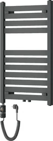 Mexen Uran, elektrické vykurovacie teleso 800x500 mm + vykurovacia tyč 600 W, antracitová, W105-0800-500-2600-66