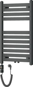 Mexen Uran, elektrické vykurovacie teleso 800x500 mm + vykurovacia tyč 600 W, antracitová, W105-0800-500-2600-66
