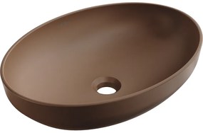 Mexen Cornelia, umývadlo na dosku 50 x 36 cm, hnedá matná, 21885068