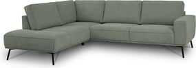 Zelená ženilková rohová pohovka (ľavý roh/do L) Amsterdam – Scandic