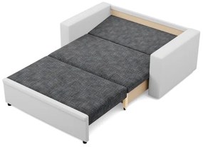 Dvojmiestna pohovka LUNA rozkladacia, tmavosivá / biela