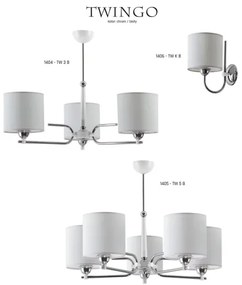 Jupiter 1405 - TW 5 B - Luster na tyči  TWINGO 5xE27/60W/230V