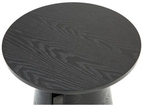 Čierny odkladací stolík Teulat Cep, ø 50 cm