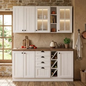 Kuchynská linka PROVENCE  160, sosna andersen/porterhouse tmavý