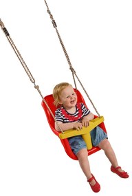Smart4Play | Marimex Play závesná hojdačka Baby Luxe - červená | 11640316