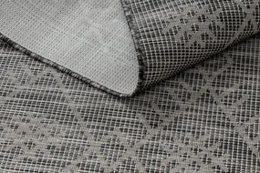 Koberec šnúrkový SIZAL PATIO ploské tkanie 3077 Boho - čierny