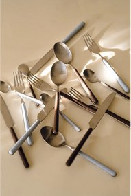 Hnedý/v striebornej farbe antikoro príbor 4 ks pre 1 osobu Noli – noo.ma