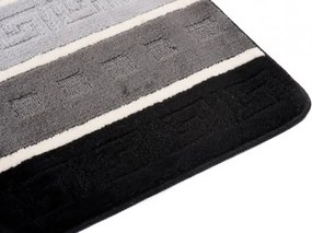 Sada kúpeľňových koberčekov MULTI B5016 grécky, čierny, sivý