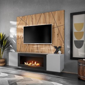 Obývacia stena Xari Pgas Xr G2-K Perla Gray/Artisan