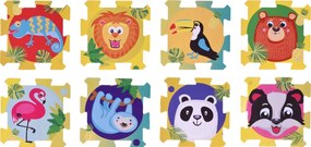 Hracia podložka Puzzle zvieratká (8 dielov)