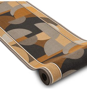 Protišmykový behúň MALIS geometrický, béžový - Výpredaj