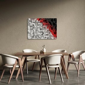 Sklenený obraz - 3D hexagóny (70x50 cm)