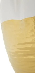 Váza Lux 25 cm zlatá/biela