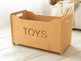 Woodisio Box na hračky TONI Farba: Transparentný matný lak, Variant: Maxi