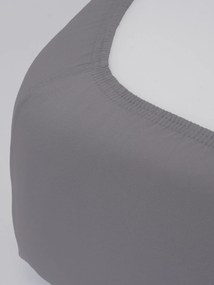 Jersey plachta do postieľky Classic 70 x 140 cm – tmavo sivá