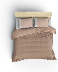 Bavlnené obliečky na dvojlôžko s plachtou Plainy 200x220 cm krémové