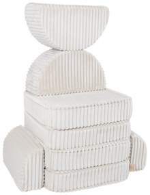 MeowBaby® Churros detská pohovka Max, Cotton Candy White