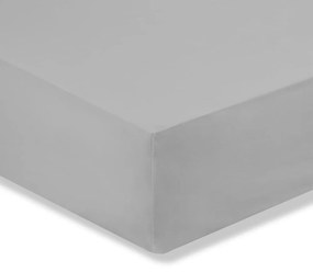Sivá plachta z egyptskej bavlny Bianca Silver, 135 x 190 cm