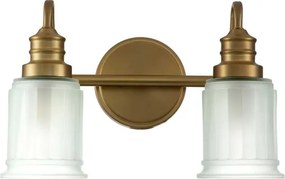 Quoizel QZ-SWELL2-BB-BATH-LED Kúpeľňové nástenné svietidlo SWELL 2xG9/3W/230V IP44 zlaté