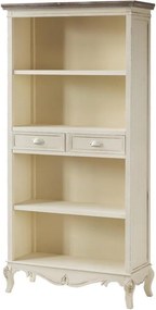 Knihovna Rimini 90 cm krémová/hnědá