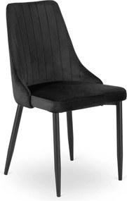 Vintino Jedálenská zostava stôl AMFORA 102-142cm dub artisan čierny + 4 stoličky RODIGO čierne