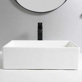 Erga Elsa, umývadlo na dosku 500x395x140 mm, biela lesklá, ERG-V03-9506-WH