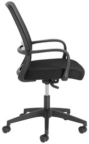 Čierna kancelárska stolička Melva – Kave Home