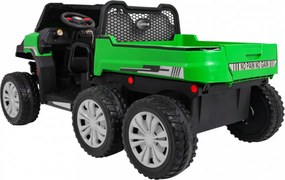 Ramiz Farmárske nákladné auto pre 2 deti Zelené + 4x4 + Diaľkové ovládanie + Kiper + LED Audio