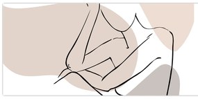 Obraz - Woman body line art N⁰1 (120x50 cm)