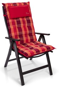 Sylt, čalúnená podložka, podložka na stoličku, podložka na vyššie polohovacie kreslo, vankúš, polyester, 50 × 120 × 9 cm