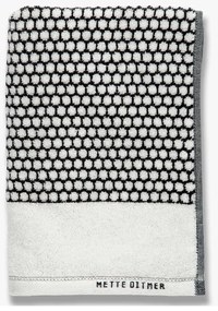 Čierno-biela bavlnená osuška 70x140 cm Grid - Mette Ditmer Denmark
