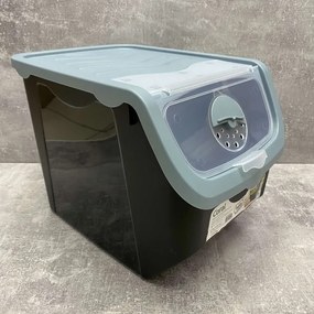 Úložný box na cibuľu a zemiaky, čierny a mätový (12 l)