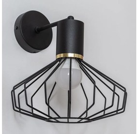 Nástenná lampa SOLANO 1xE27/15W/230V čierna/zlatá