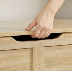 Úložný box LEHAC s vekom 100x46cm, dub sonoma