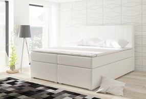 Moderná box spring posteľ Alicante 160x200, biela